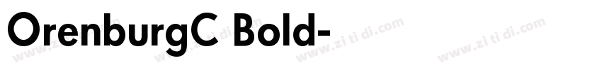 OrenburgC Bold字体转换